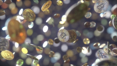 Falling Bitcoin Tokens