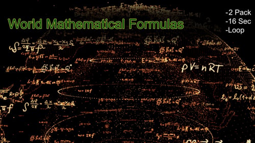 Welt Mathematische Formeln 01