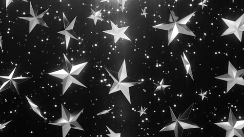 Elegant Sparkling Stars Celebrations Background Loop