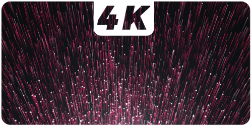 Abstract Glowing Particles and Lines Moving Up Background