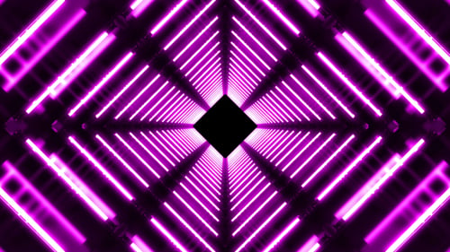 Tunnel de lumière laser