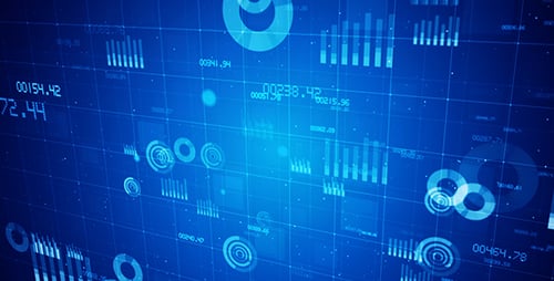 Abstract Digital Data Network Grid Technology Background Loop
