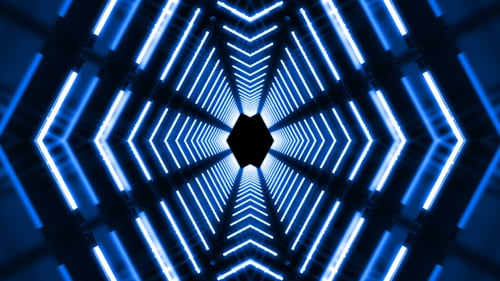 VJ Blue Tunnel