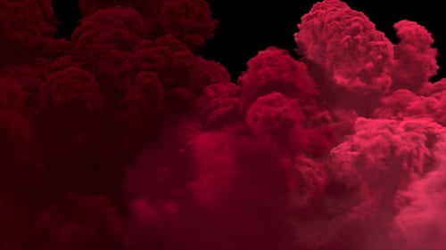 Dynamic Red Smoke Fluid Elements