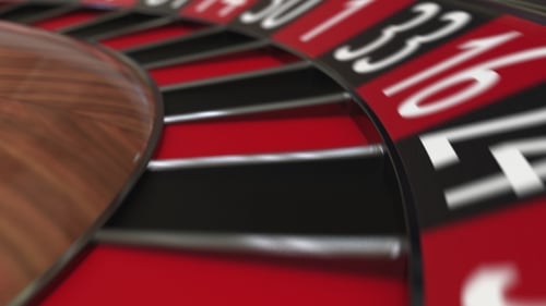 Casino Roulette Wheel Ball Hits 32 Thirty-two Red