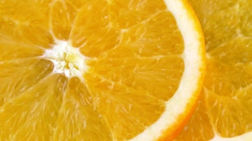 Close Up of Refreshing Orange Slices