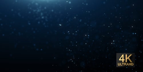 Abstract Glowing Blue Particles Seamless Loop Background