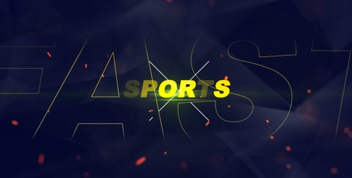 Dynamic Sports Promo with Geometric Overlays and Bold Typography