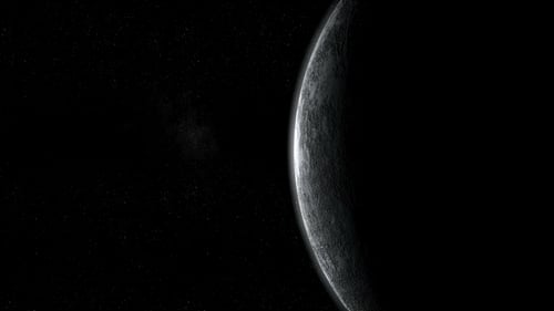 Dark Planet Rotating in Cosmic Starfield