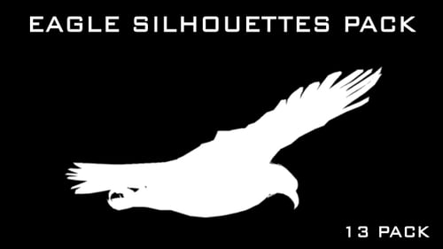 Eagle-Silhouetten — 13 Stück