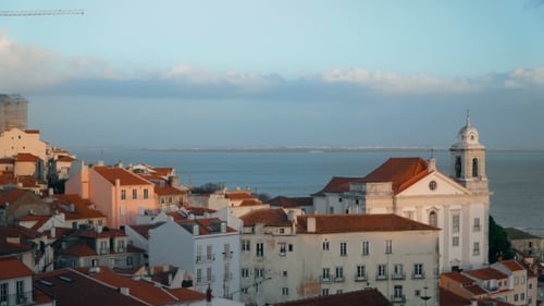 Panorama von Lissabon. Lissabon ist die Hauptstadt und die größte Stadt Portugals. Lissabon ist Continenta