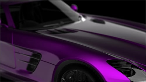 Luxury Sports Car Color Reveal 3D Animation
