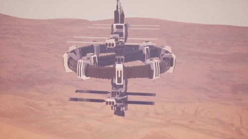 Colony on Mars Planet