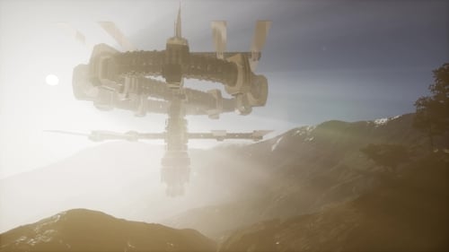Alien UFO at Earth