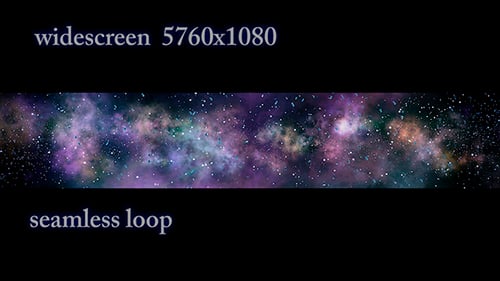 Futuristic Animated Space Nebula with Sparkling Particles and Light Rays