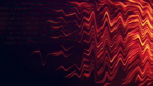 Dynamic Abstract Glowing Wave Lines Background Animation