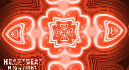 Valentine Heartbeat Neon