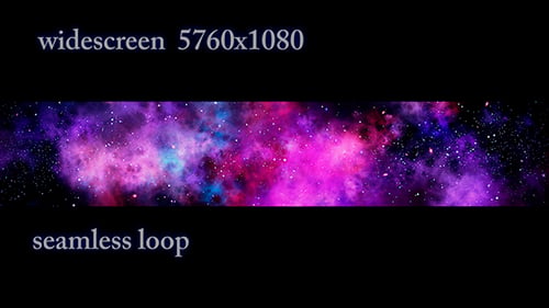 Colorful Abstract Nebula Space Background Loop