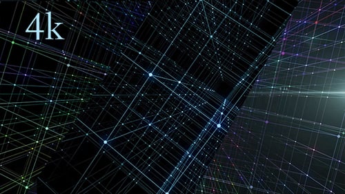 Hologramm-Netzwerk-Hintergrund