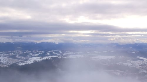 Snowy Winter Landscape Mountain