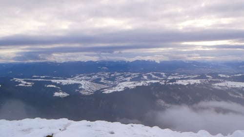 Snowy Winter Landscape Mountain