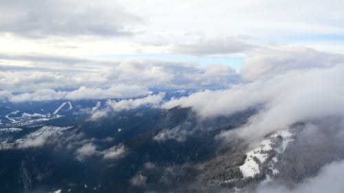 Snow Mountain Brouillard Hiver