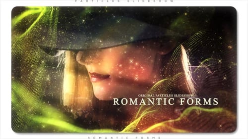 Romantische Formen Partikel Diashow