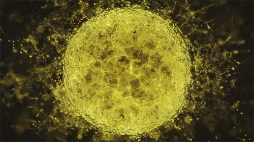 Abstract Golden Energy Light