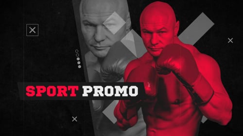 Dynamic Sports Promo Opener with Glitch Transitions and Bold Titles