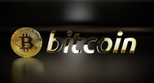 Dynamic Bitcoin Logo Reveal Animation in Gold and Silver