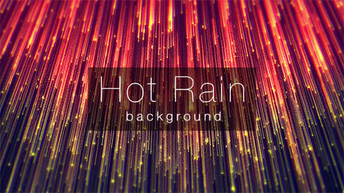 Abstract Glowing Particle Light Rain Loop Background
