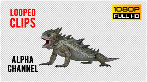 Horn Lizard 1 Realistic Pack 4