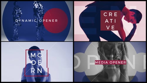 Dynamic Glitch Media Opener with Modern Typography