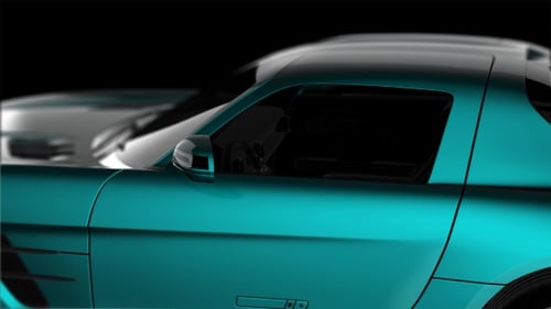 Modern 3D Luxury Car Rotation Animation