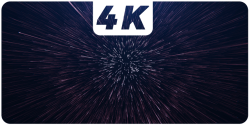 Abstract Space Hyperspeed Starfield Warp Effect