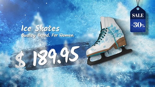 Winter Sales Promotion for E-commerce Product Displays