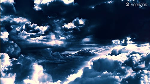 Cinematic Stormy Sky with Dramatic Lightning and Clouds