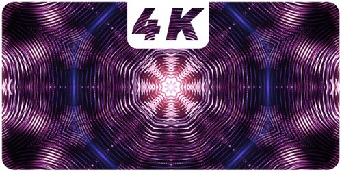 Abstract Geometric Kaleidoscope Pattern Background Loop