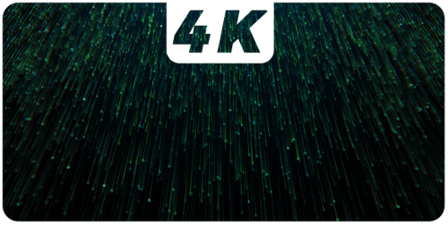 Dynamic Green Particle Stream Tech Background