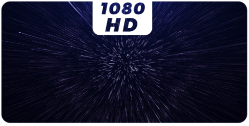 Futuristic Hyperspace Tunnel Animation with Light Streaks