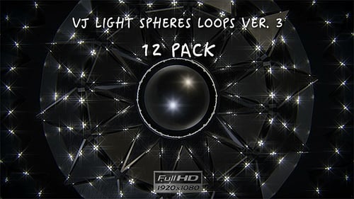 Futuristic Geometric Abstract Background with Rotating Lights