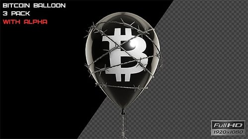 Ballon Bitcoin - Paquet de 3