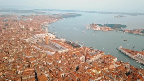 Aerial View of Venice Italy