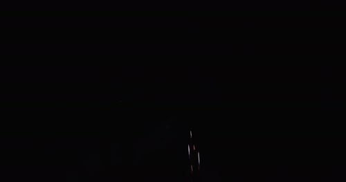 massive Time Rain of red white and blue fireworks