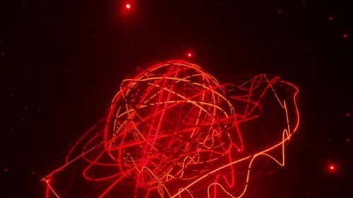 Neon Red Planet HD
