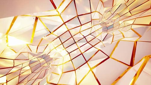 Fondo Vj de túnel giratorio blanco y dorado