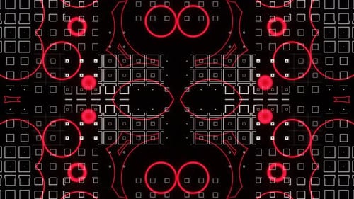 Pulsating Redwhite Abstract Background VJ Loop