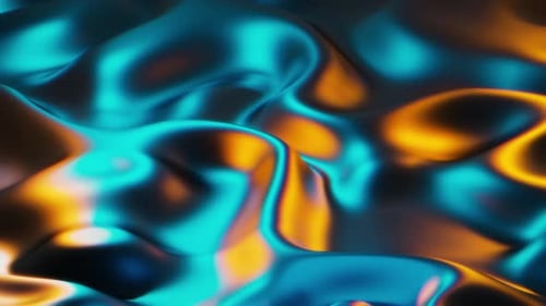 Blue and Orange Neon Seamless Loop