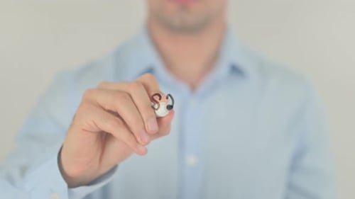 Writing Social Media on Clear Surface