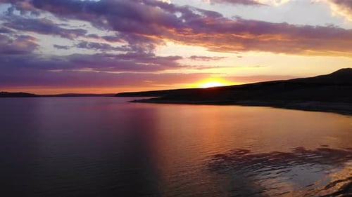Sunset Lake Landscape